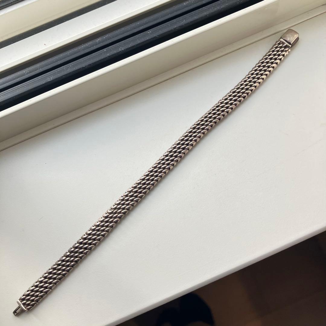 シルバー925 メッシュブレスレット ヴィンテージ