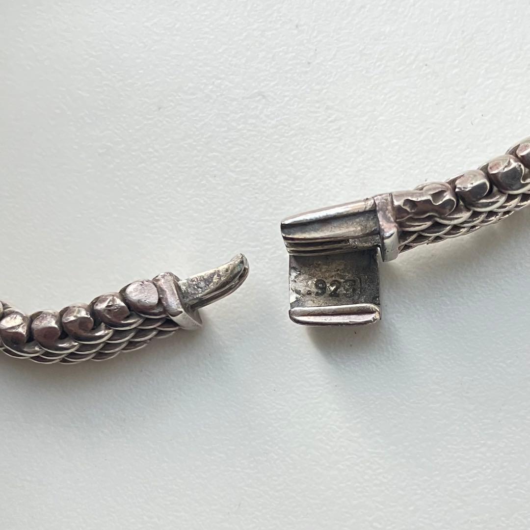シルバー925 メッシュブレスレット ヴィンテージ