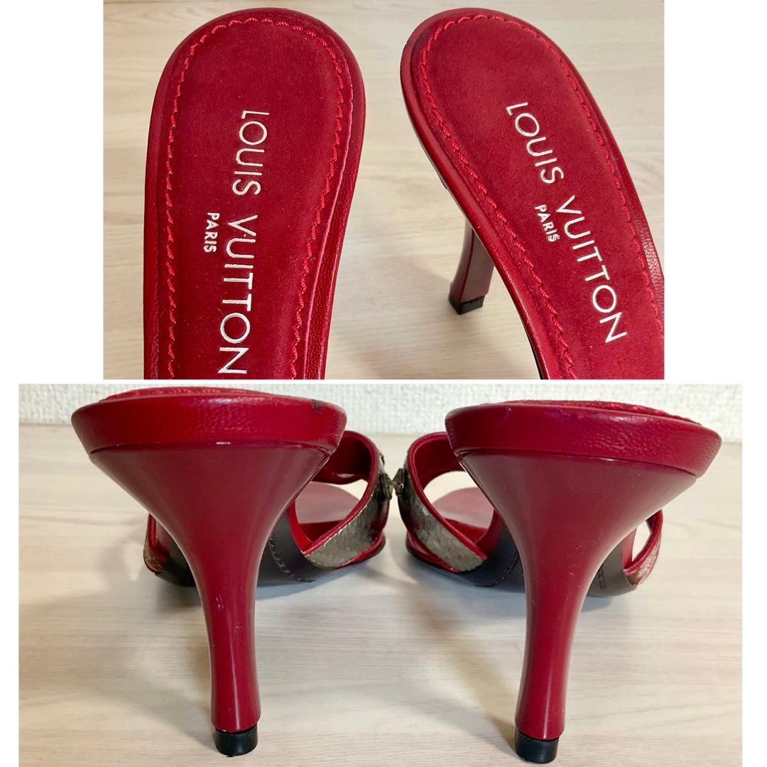 【限定品】ヴィトン 村上隆 サンダル モノグラム チェリーブロッサム 38