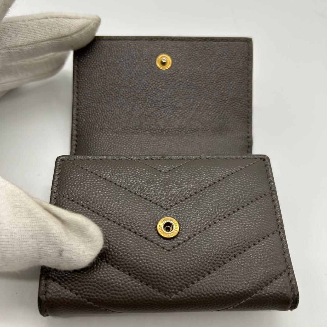 美品 SAINT LAURENT サンローラン 6連キーケース グレー