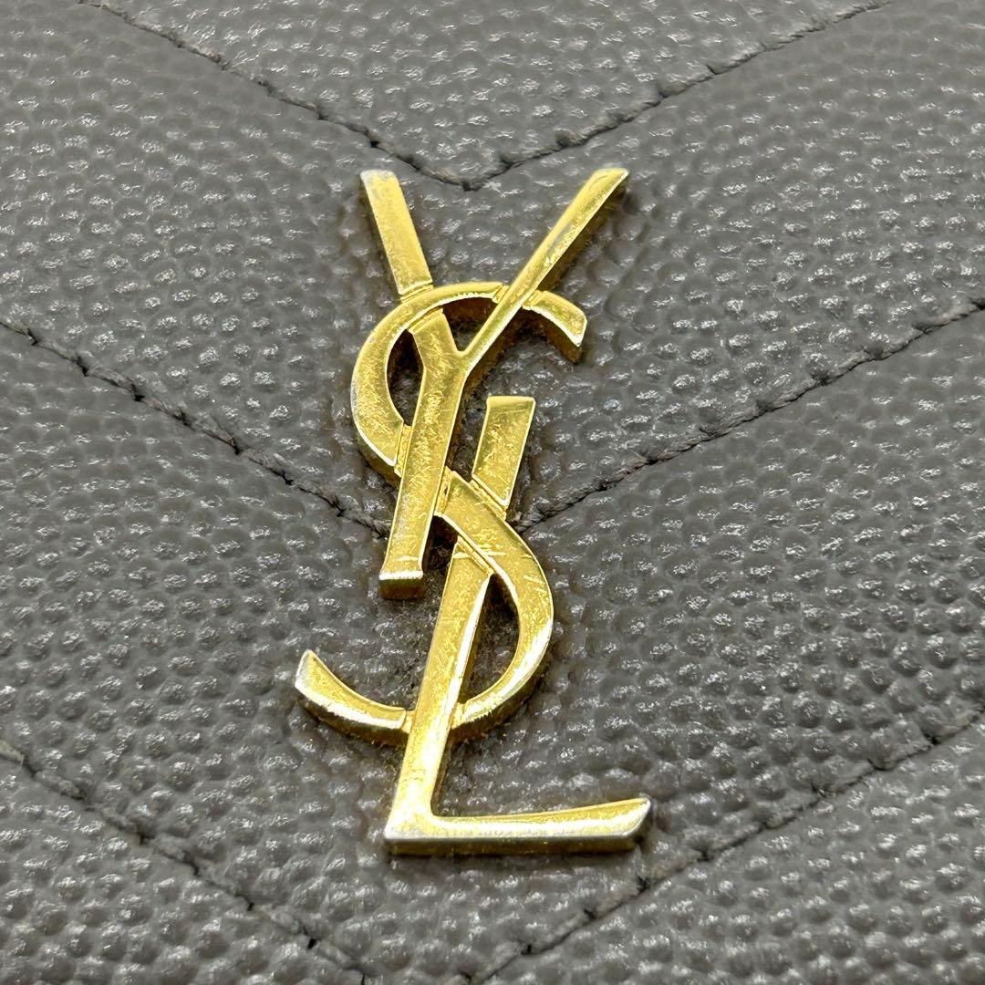 美品 SAINT LAURENT サンローラン 6連キーケース グレー