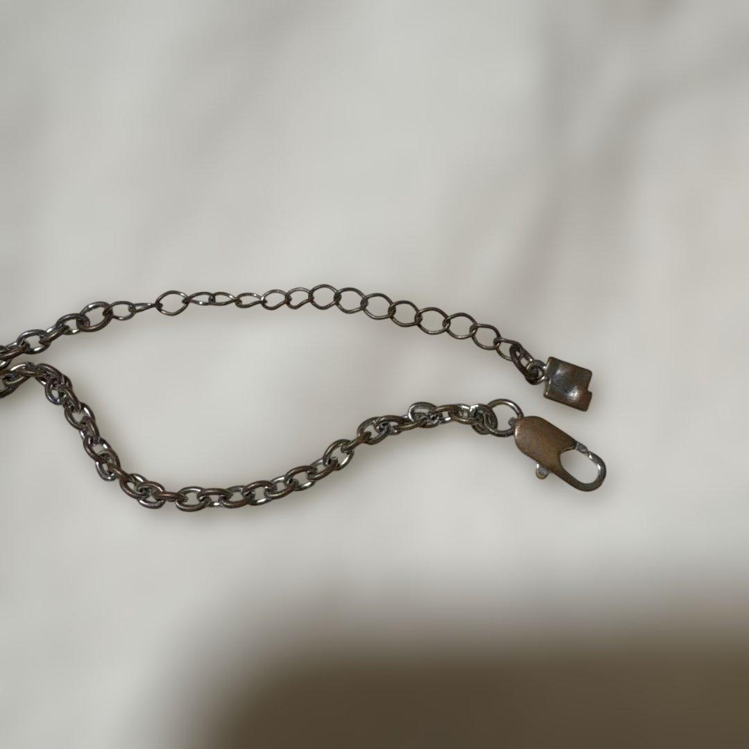 ADERERROR Twin Heart Necklace シルバー