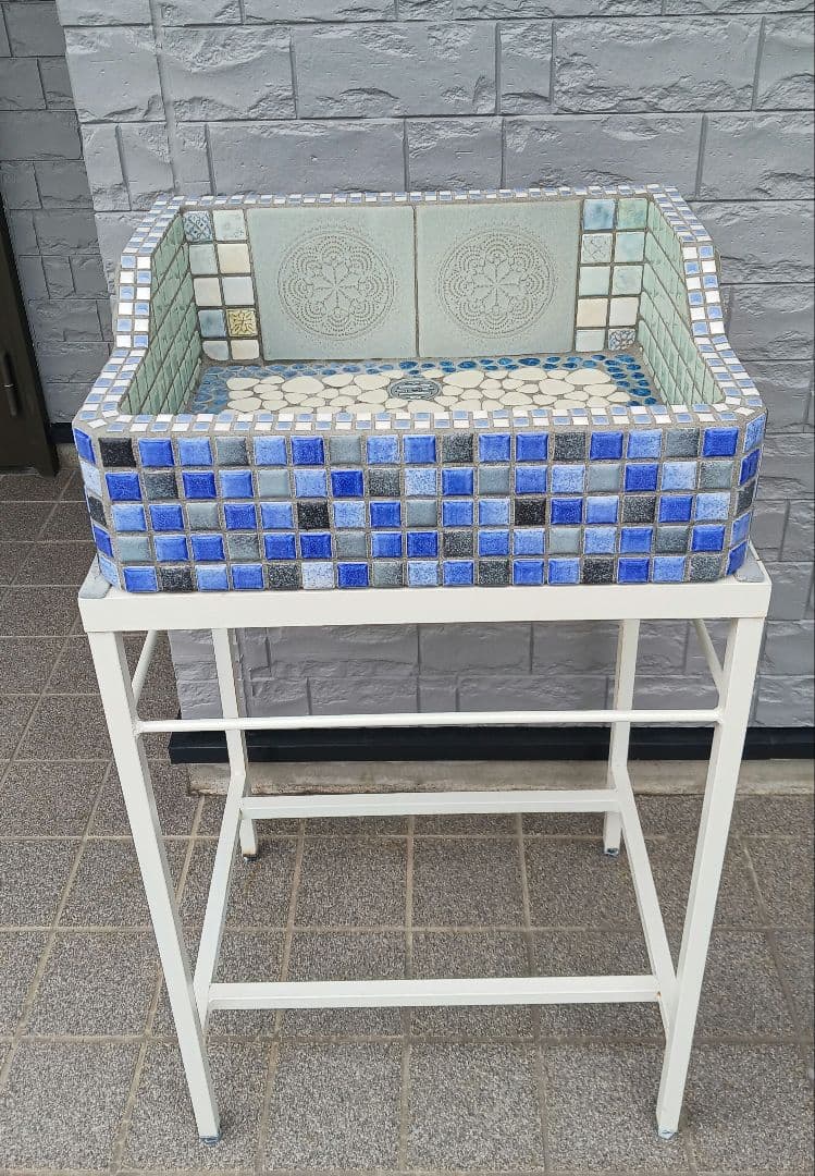 カサブランカタイルガーデンシンク約47cm×約37cm　スタンドセット