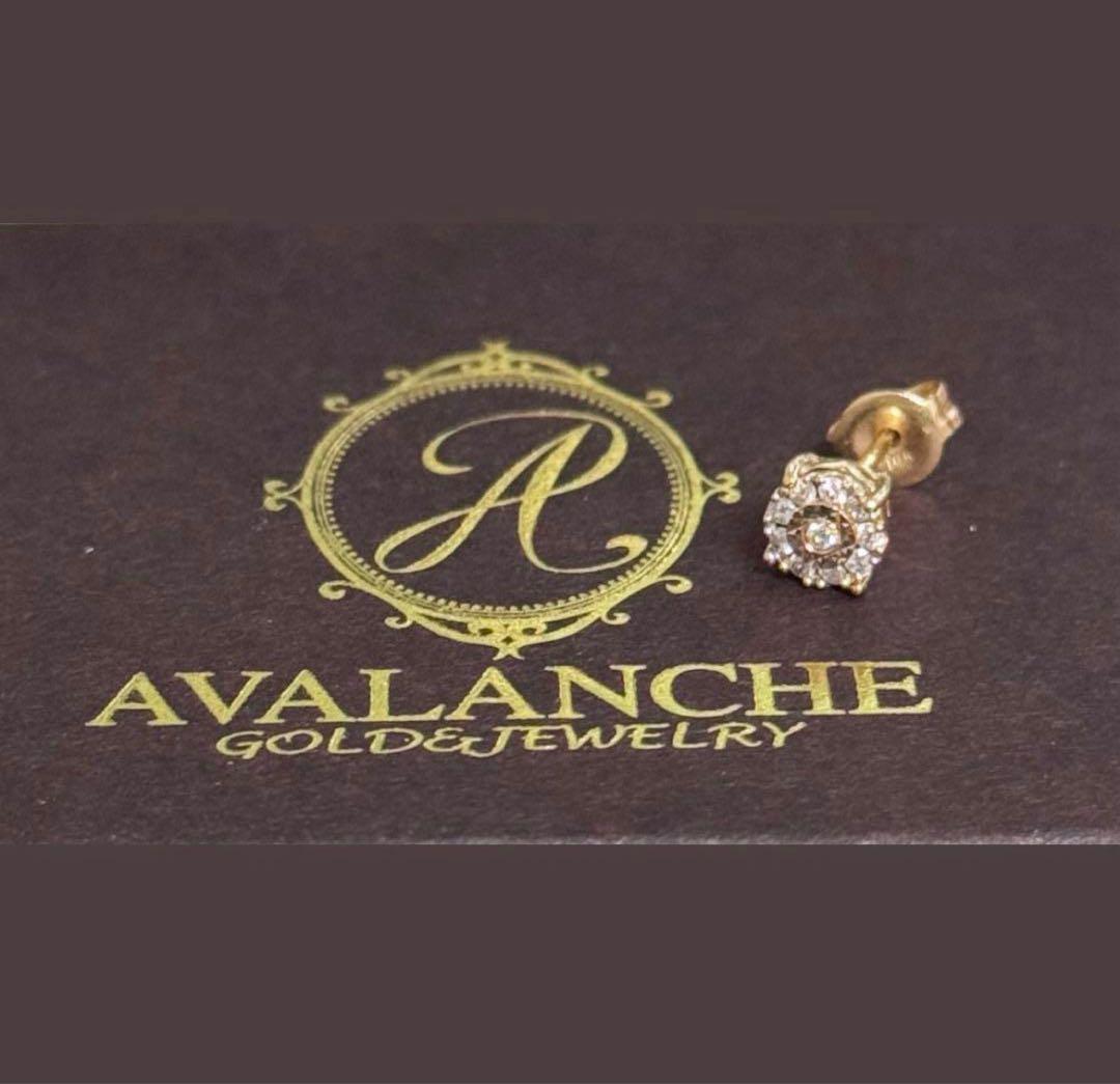 AVALANCHE アヴァランチ k10 サークルピアス ダイヤモンド