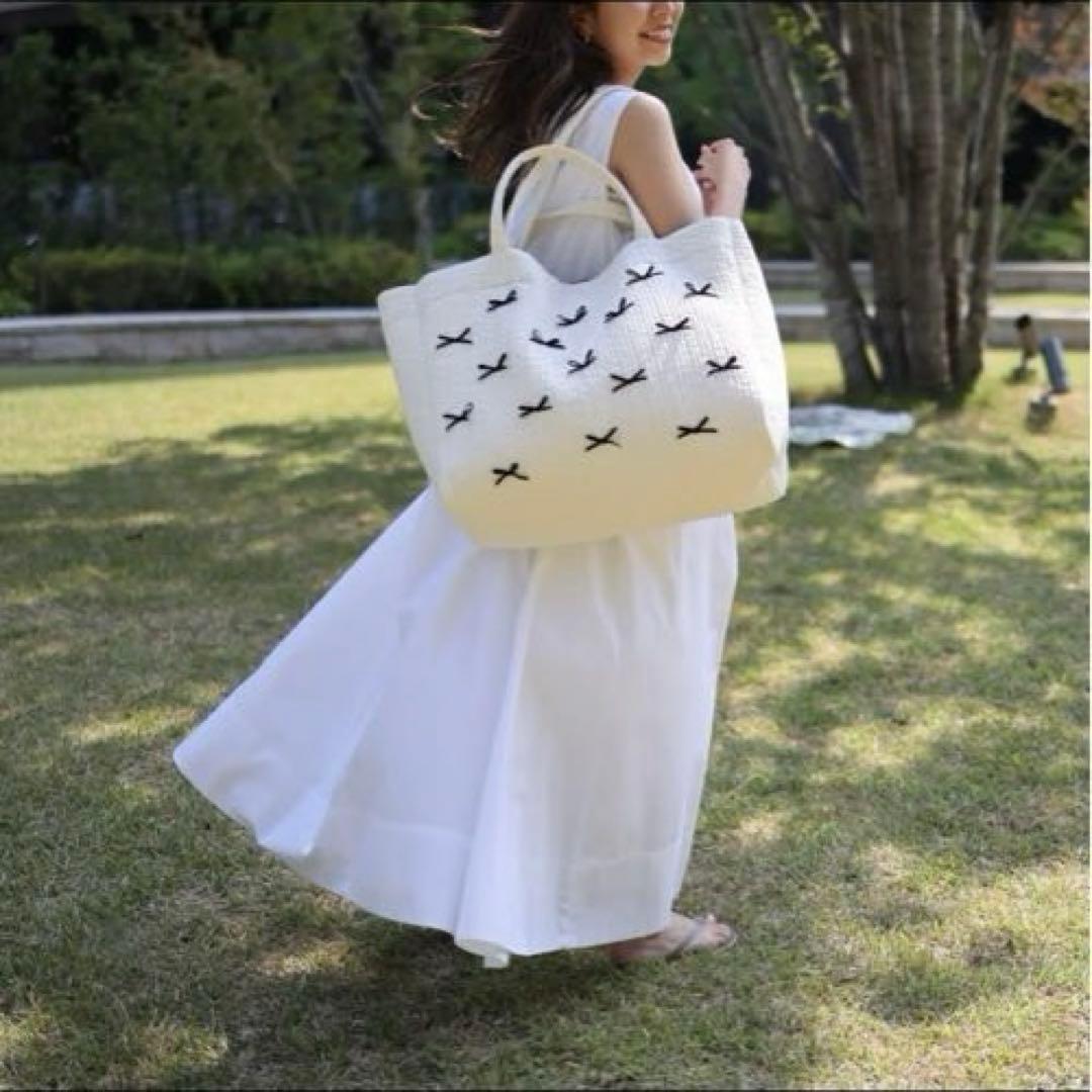 gypsohilaジプソフィア❤️トラベルバッグLサイズ　リボン　大容量　グリーン