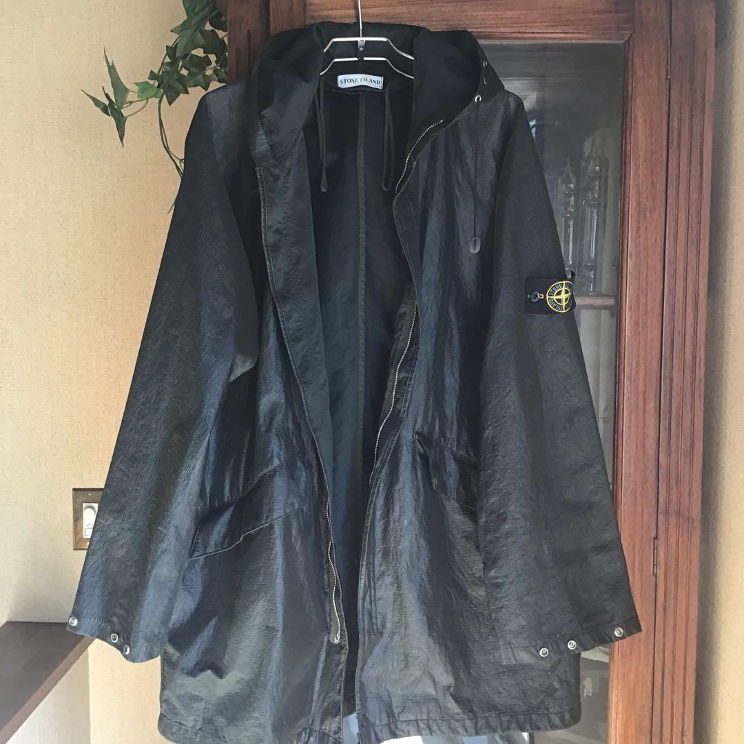 訳ありSTONE  ナイロンジャケット ブラック(ファスナー不具合)