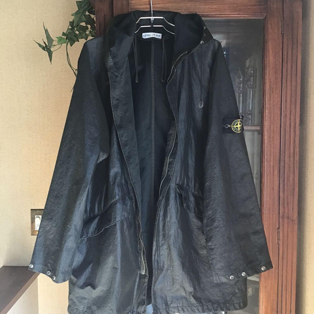 訳ありSTONE  ナイロンジャケット ブラック(ファスナー不具合)