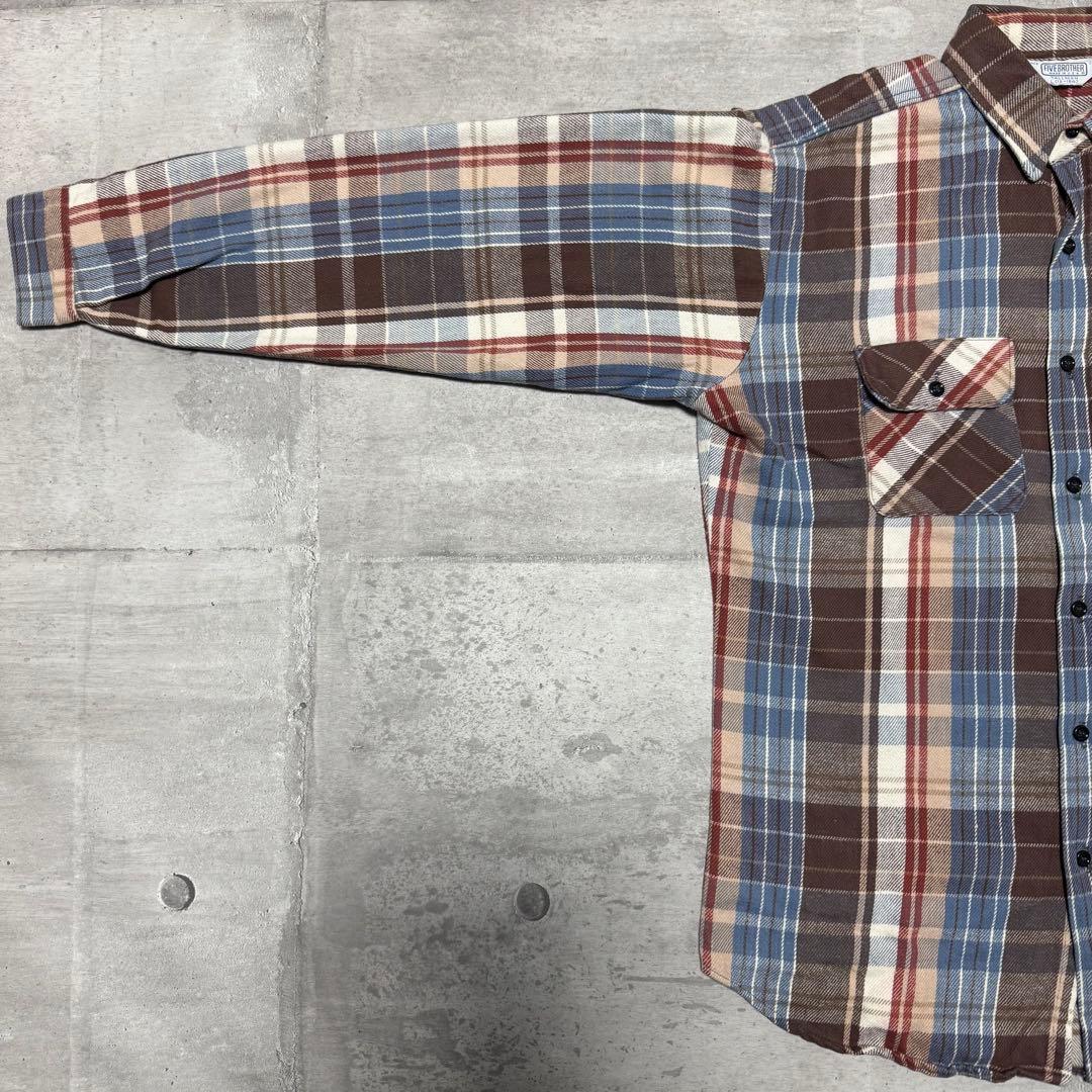 70s USA製 FIVE BROTHER ネルシャツ 西海岸 アメカジ サーフ