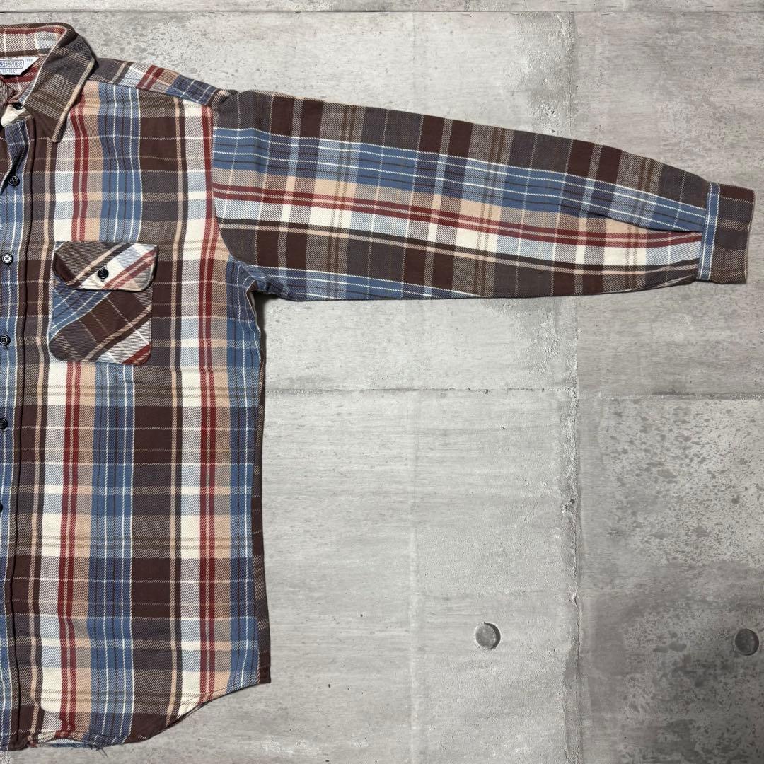 70s USA製 FIVE BROTHER ネルシャツ 西海岸 アメカジ サーフ