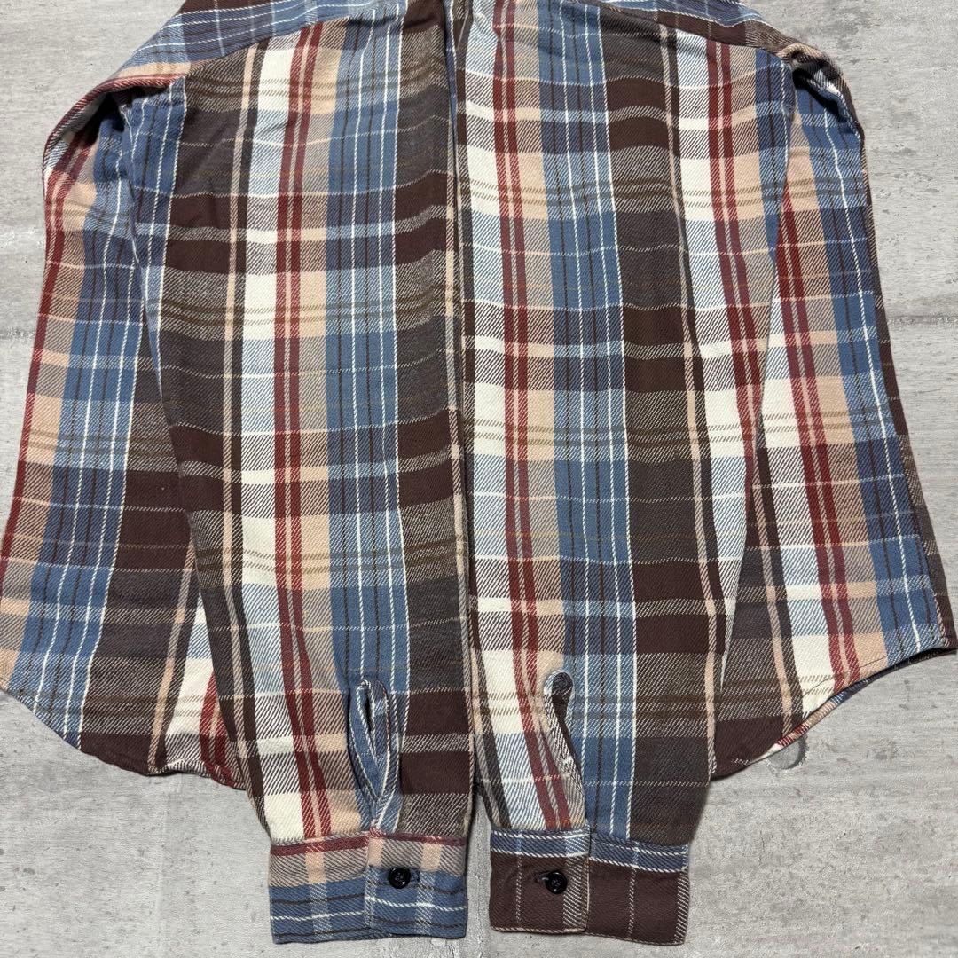 70s USA製 FIVE BROTHER ネルシャツ 西海岸 アメカジ サーフ