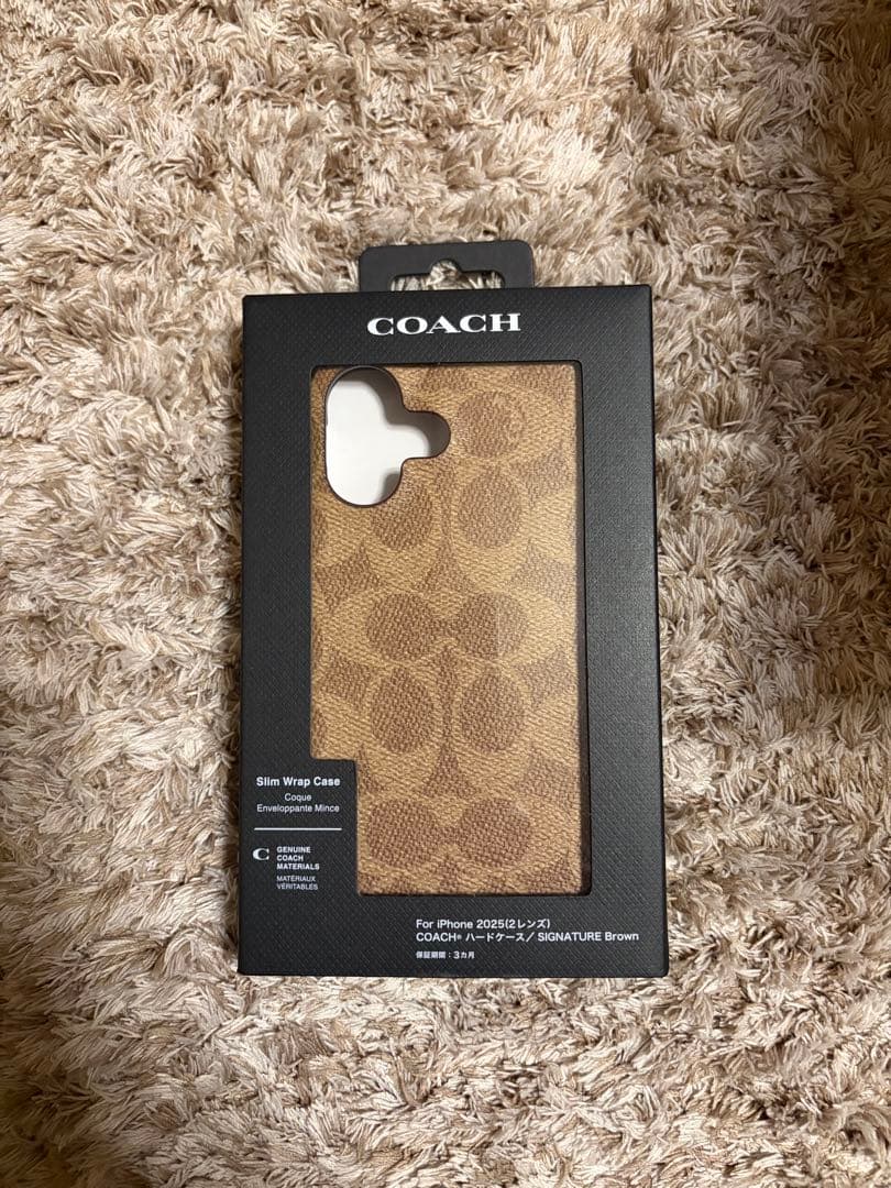 【COACH】コーチ シグネチャー iPhone17 ケース ブラウン 他1点