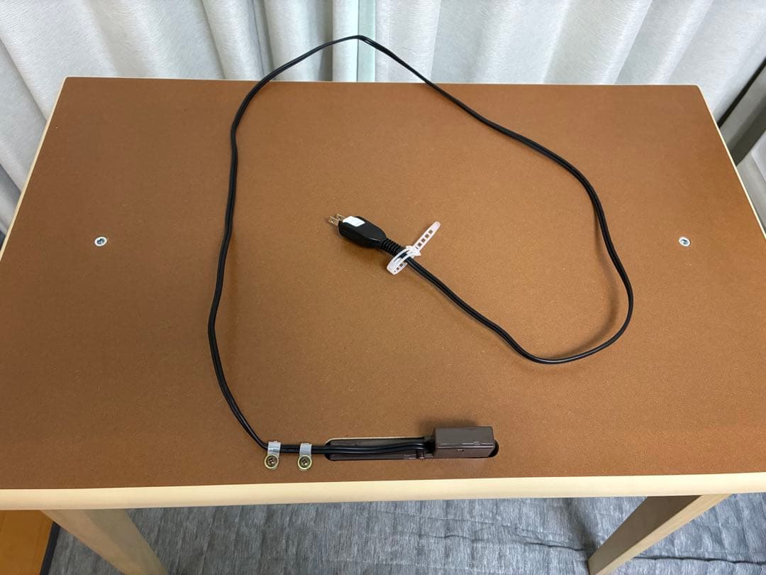 山善 デスク こたつ USB コンセントタップ付き