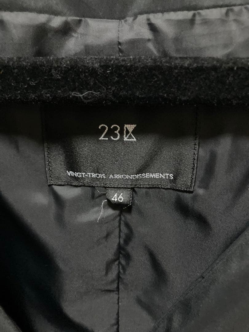 23区　mi-mollet掲載 ストール付 ADSダウンショート コート　46