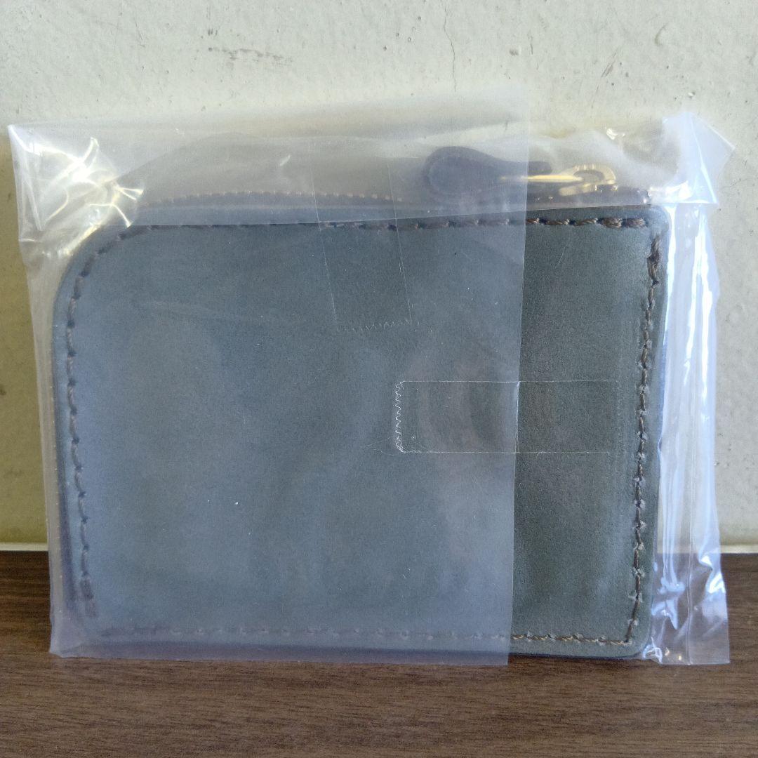 ヘルツ　L字ファスナーミニ財布【アイビーグレイ特別仕様】