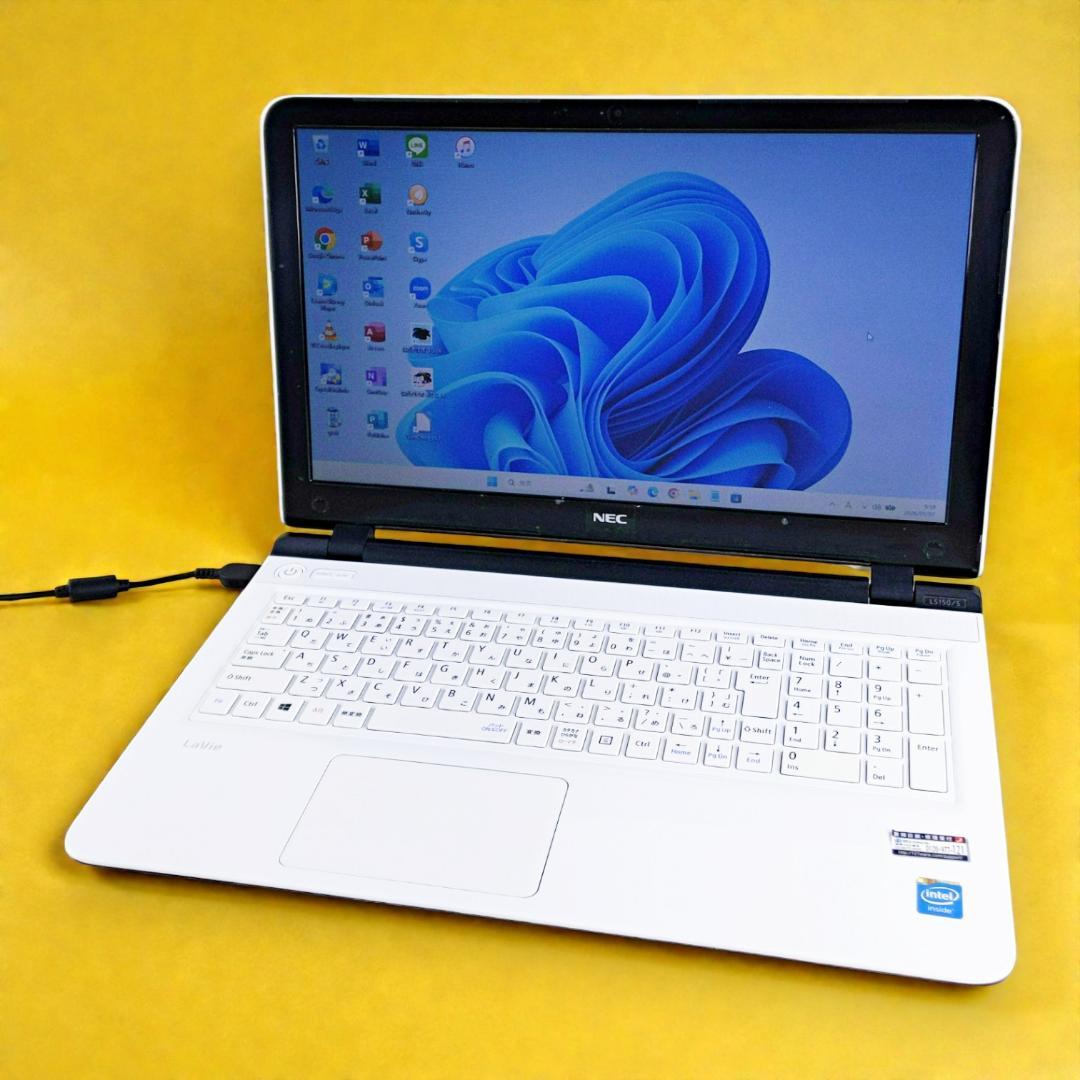 大容量500GB☆Win11☆ブルーレイ NECノートパソコン PC カメラ付き