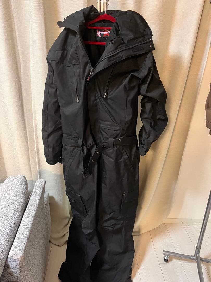 スノーボード　ウェア　つなぎ ブラック　PONTAPES Mサイズ　セット