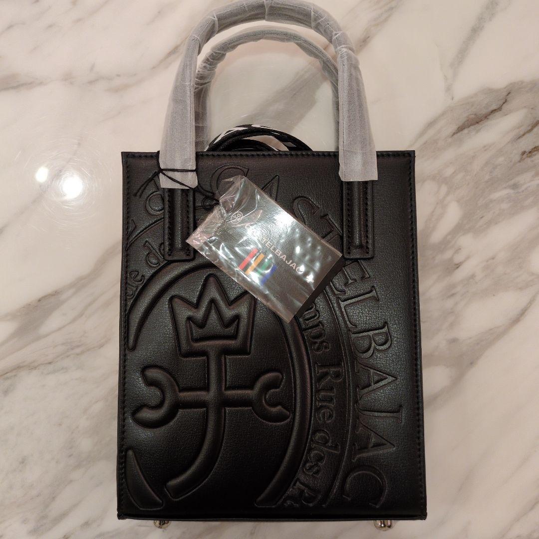 CASTELBAJAC ブラックミニトートバッグ