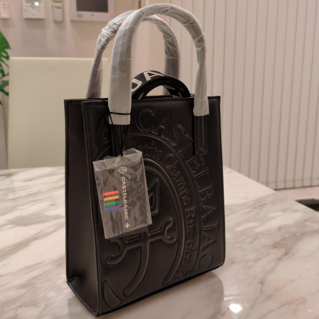 CASTELBAJAC ブラックミニトートバッグ