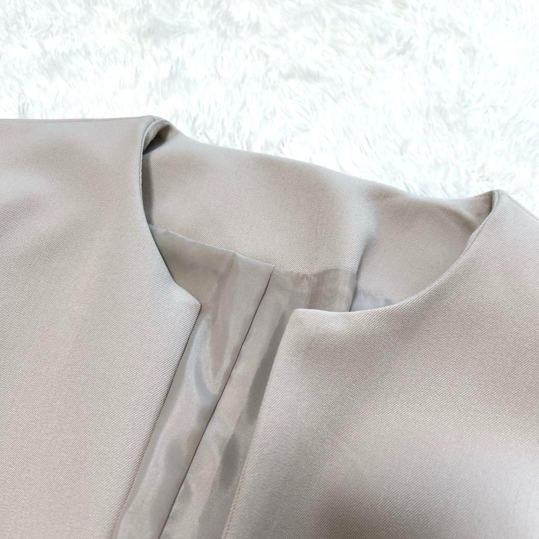 Purelast × グリーンレーベル　パンツスーツ　ノーカラー　L