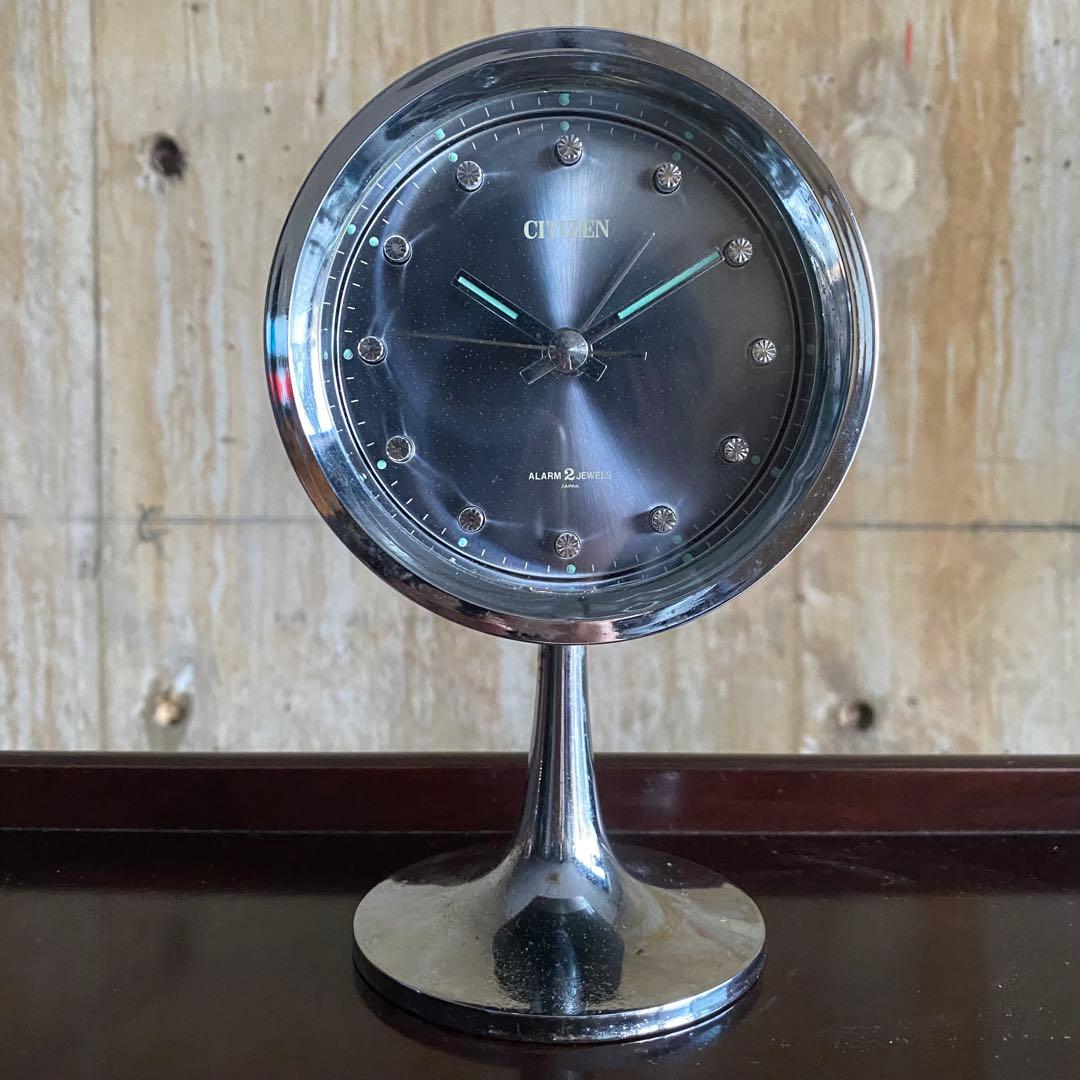 CITIZEN 手巻き式置時計　昭和レトロ　スペースエイジ　NO.51111