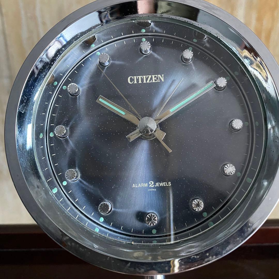 CITIZEN 手巻き式置時計　昭和レトロ　スペースエイジ　NO.51111