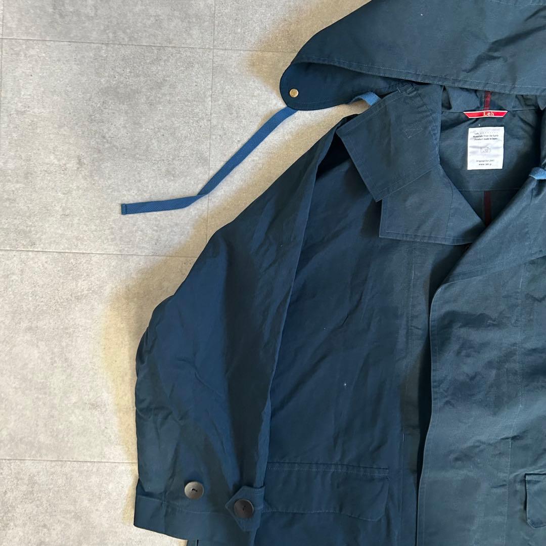 Leh ダークブルー オーバーコート Mサイズ ネイビー