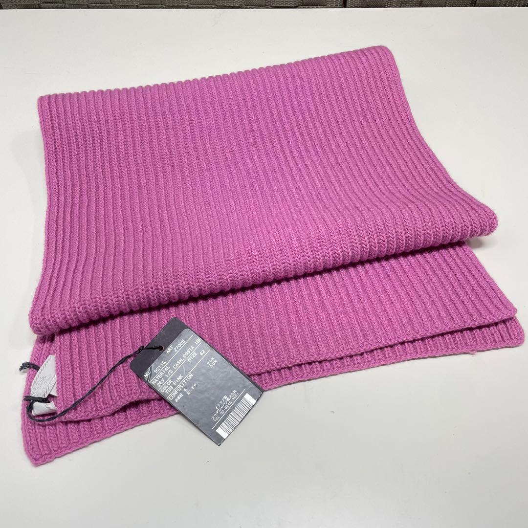 よ*す様 未使用　PRADA ピンク マフラー ウールカシミヤ混合 サイズ42