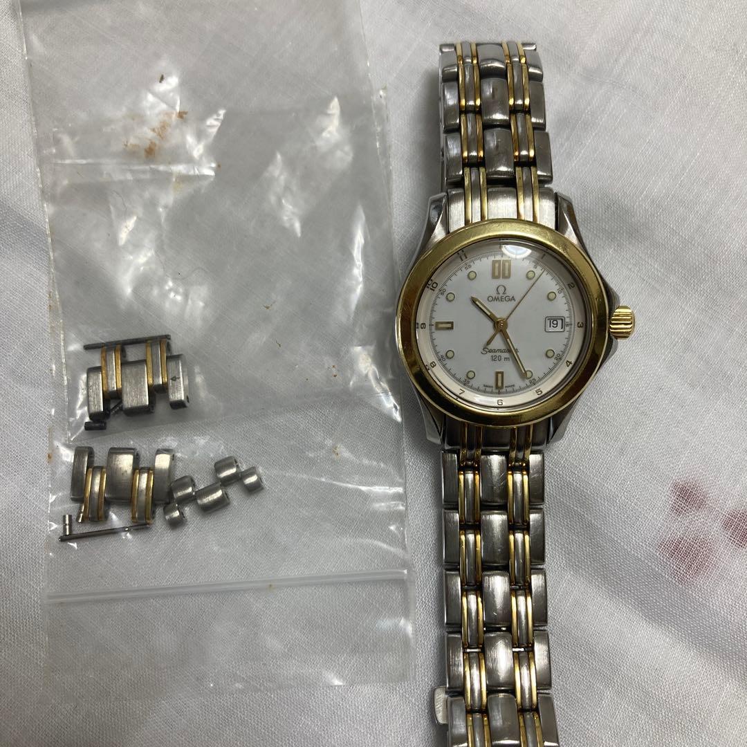 オメガ OMEGA シーマスター120ｍ デイト YGコンビ