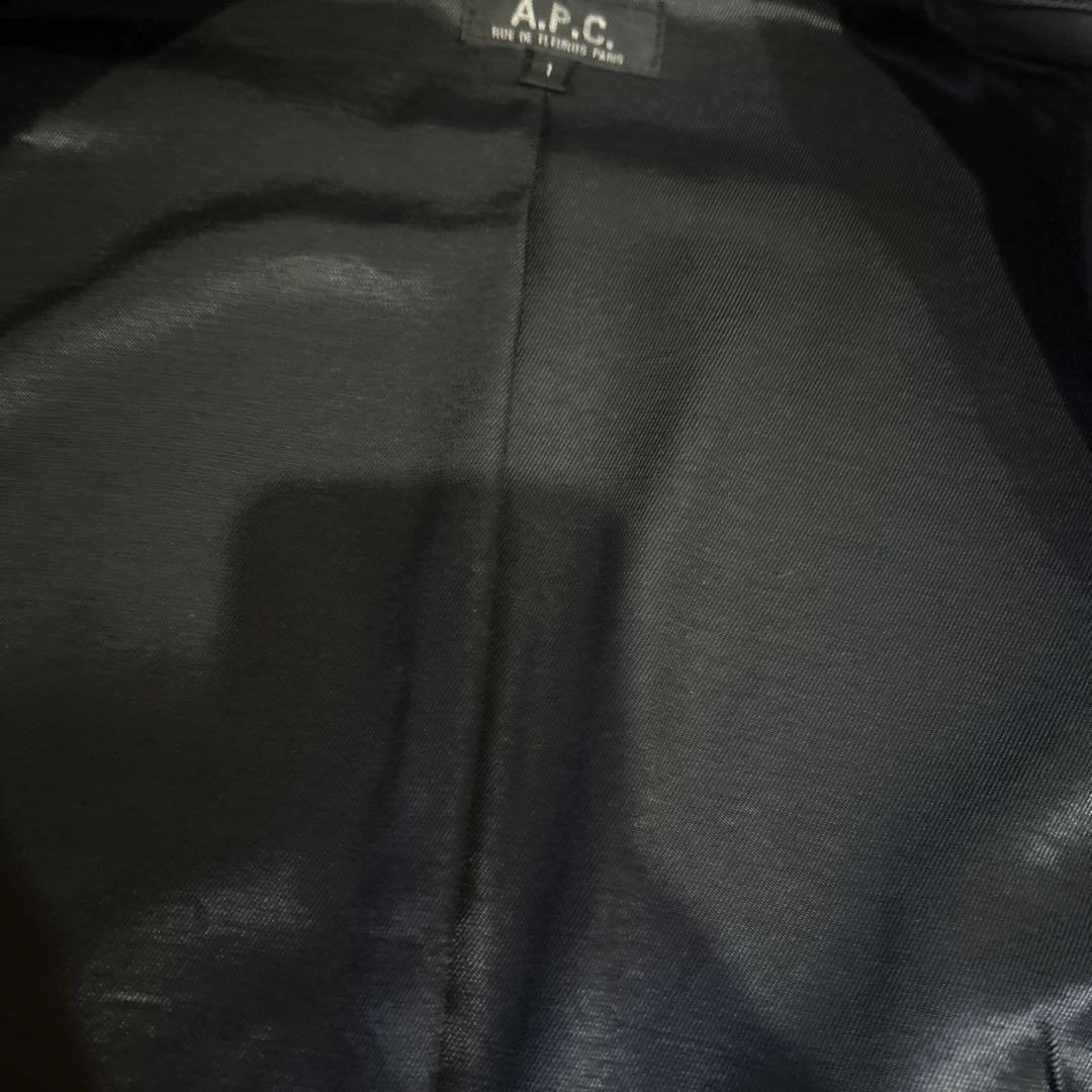 A.P.C. オイルドコットンライダースジャケット　イーストバイウエスト期