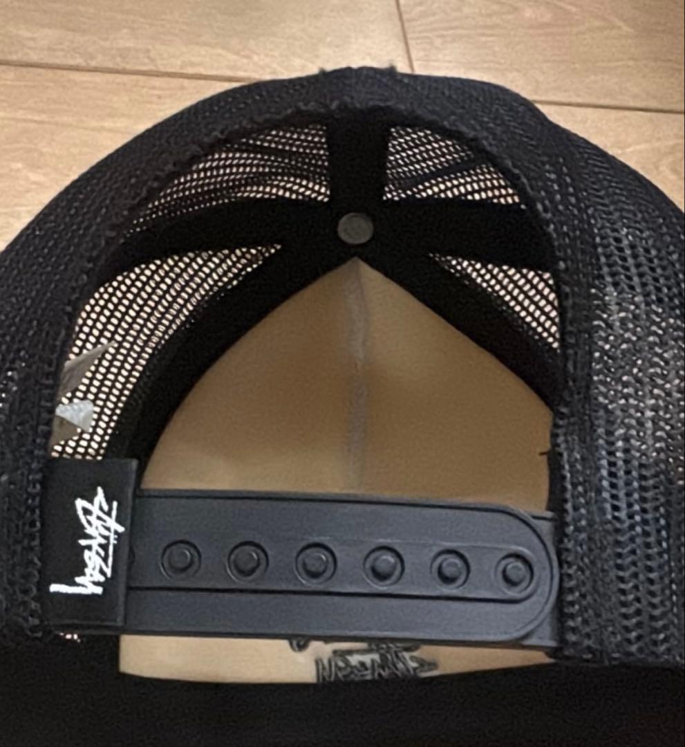 Stussy トラッカーキャップ ホワイト/ブラック 正規品