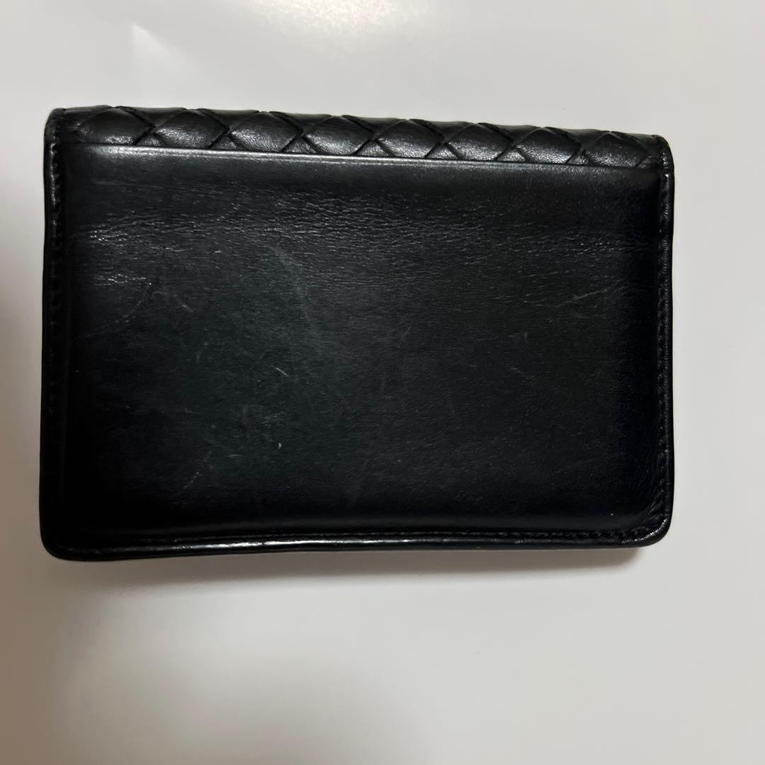 BOTTEGA VENETA ブラック レザー 名刺入れ