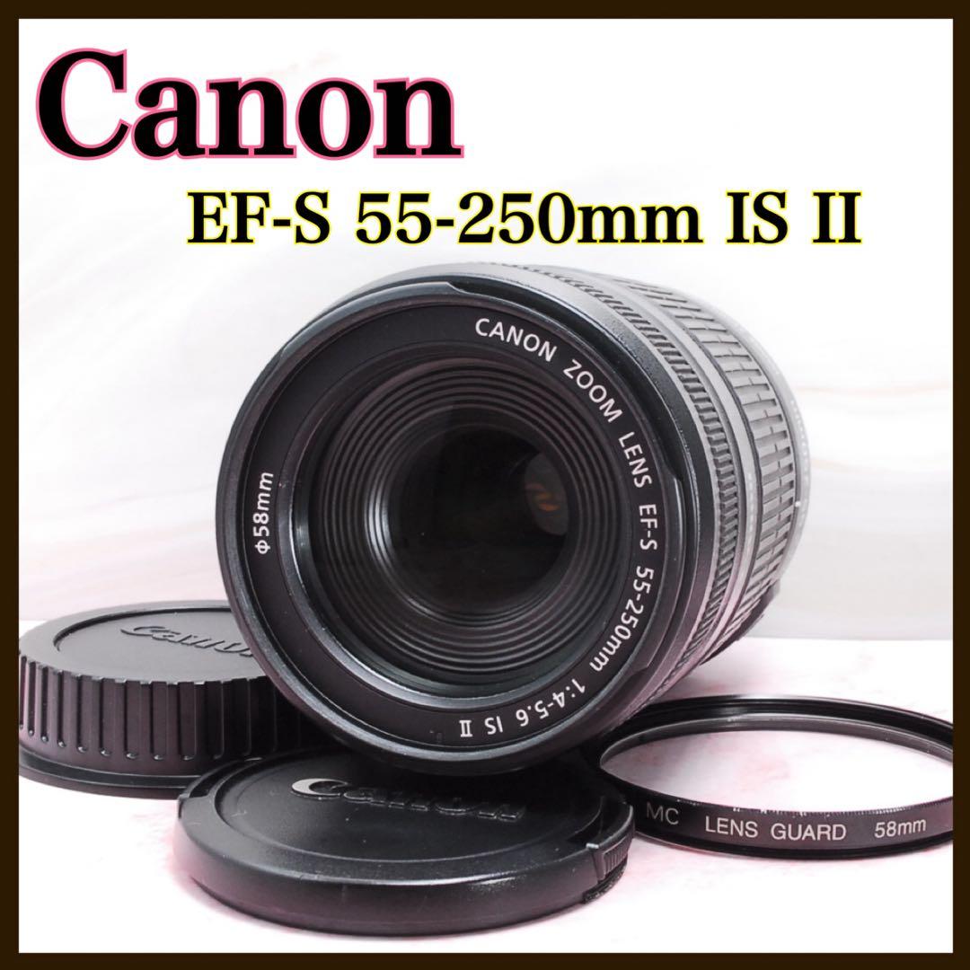 望遠レンズ✨Canon EF-S 55-250mm IS II✨手ぶれ補正付き