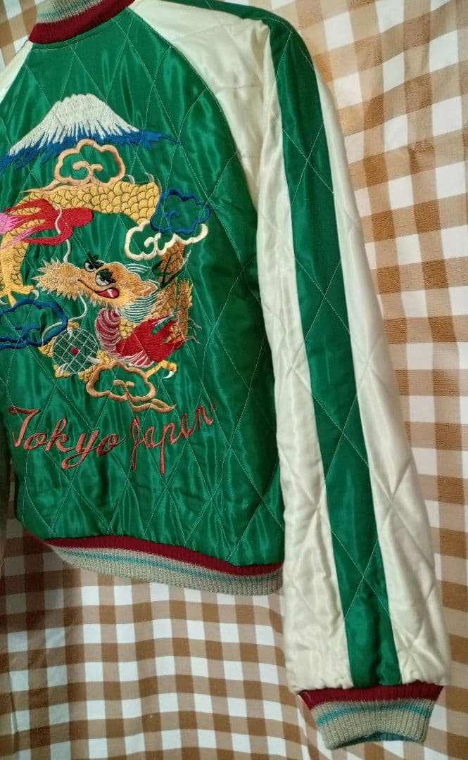 テーラー東洋 リバーシブル スカジャン 別珍　横田基地　美品