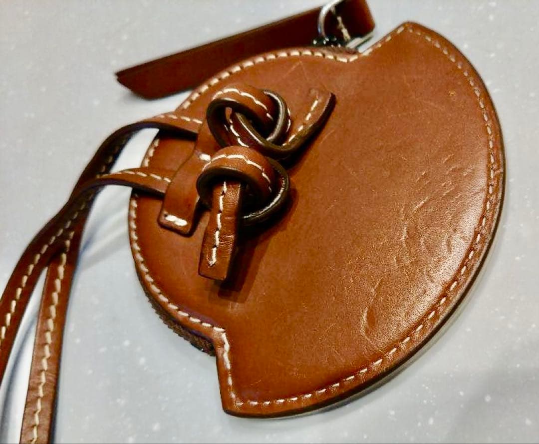 MONCLER ブラウン レザーケース　小銭入れ　モンクレール