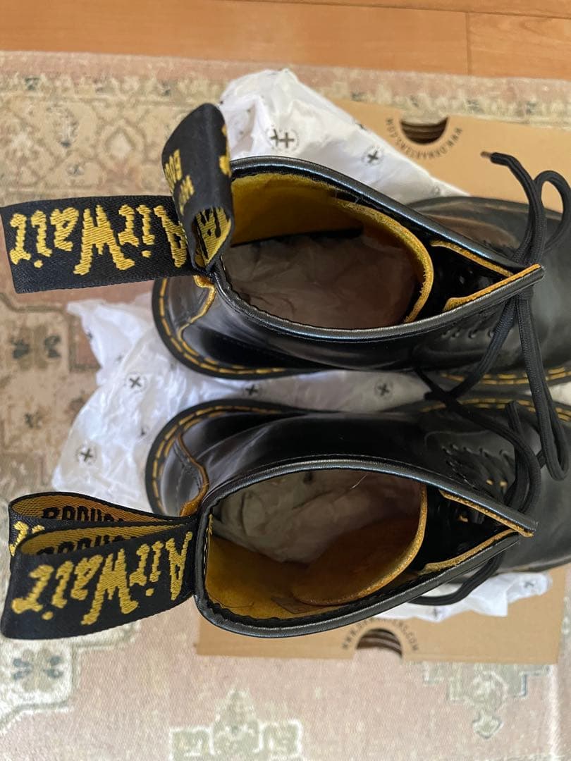 限定ドクターマーチン1460ダブルステッチ レザーブーツUK6 美品