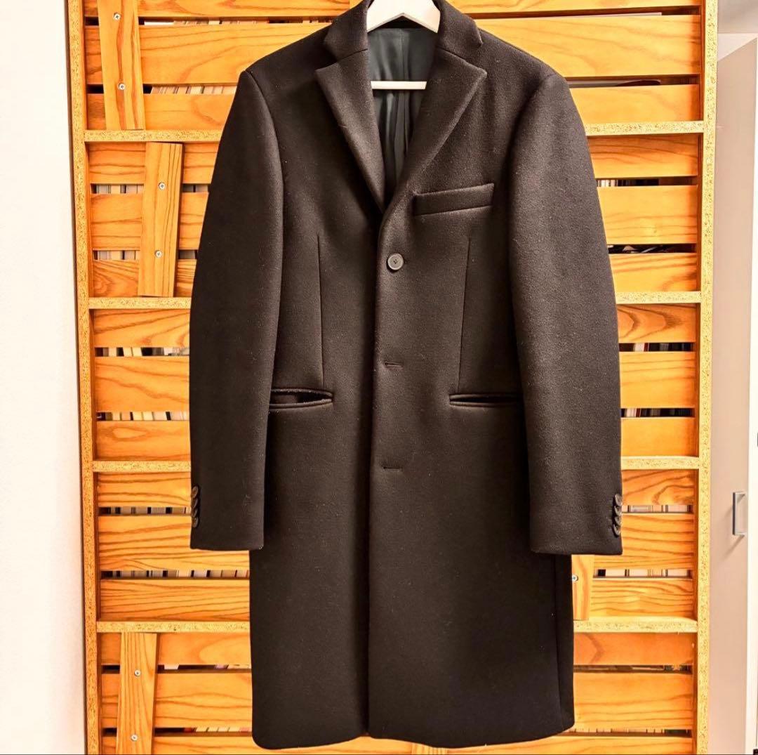 Acne Studios ブラック チェスターコート Garret 44