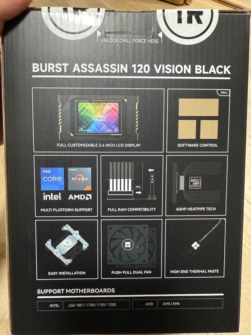 PC用ファン・クーラー BURST ASSASSIN 120 VISION BLACK