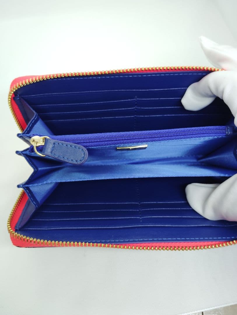 12/15までの特価！袋箱付き新品ヴィヴィアンウエストウッド長財布エナメル青箱付
