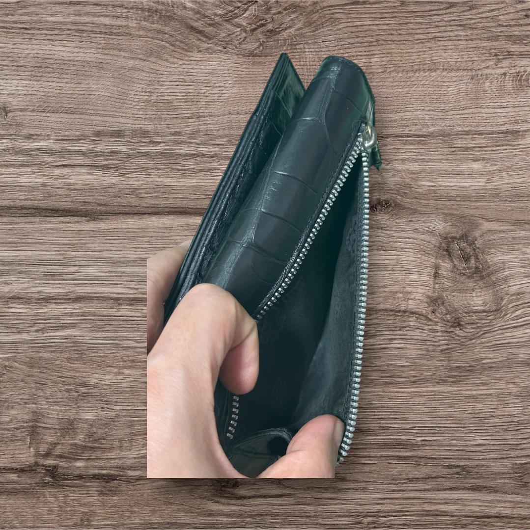 かなてぃんクロムハーツ　アリゲーター　ウェーブウォレット