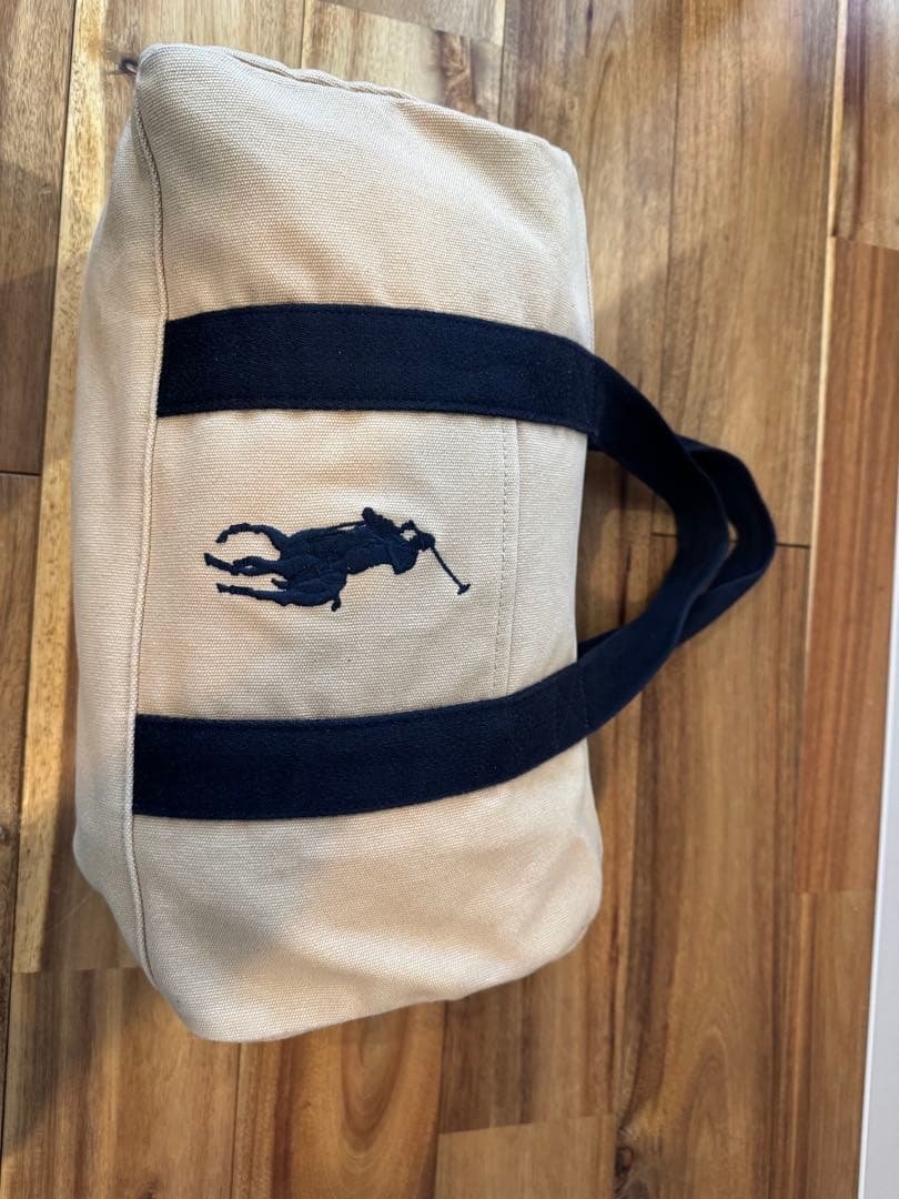 【レア】RALPH LAUREN ビッグポニー ミニボストン　ベージュ