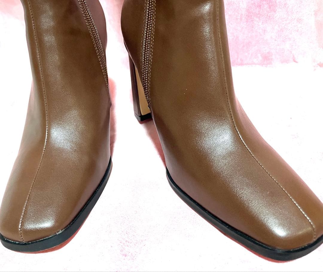 ACYM ロングブーツ ブラウン S