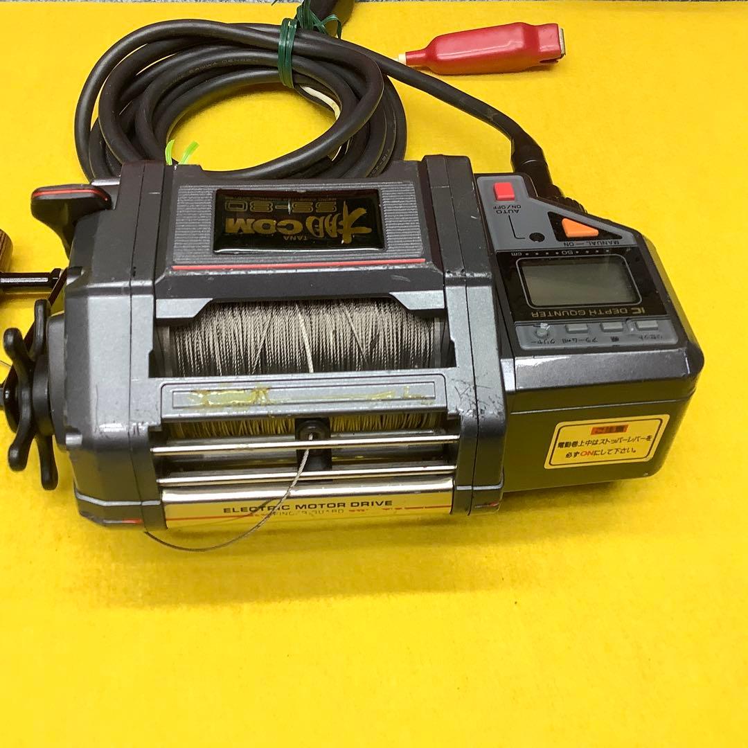 Daiwa 棚COM SSー80 電動リール 動作品 ワイヤー巻いてあります。