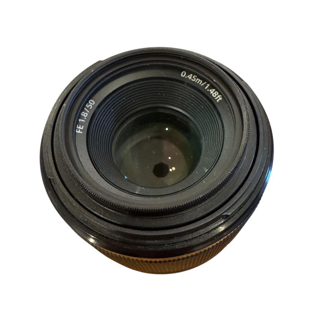【即発送】SONY SEL50mm F1.8単焦点レンズ プロテクター付き