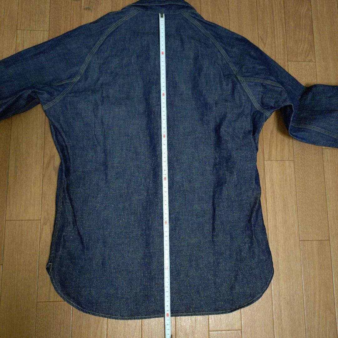DELUXEWARE　7640　デニムシャツ インディゴブルー　L