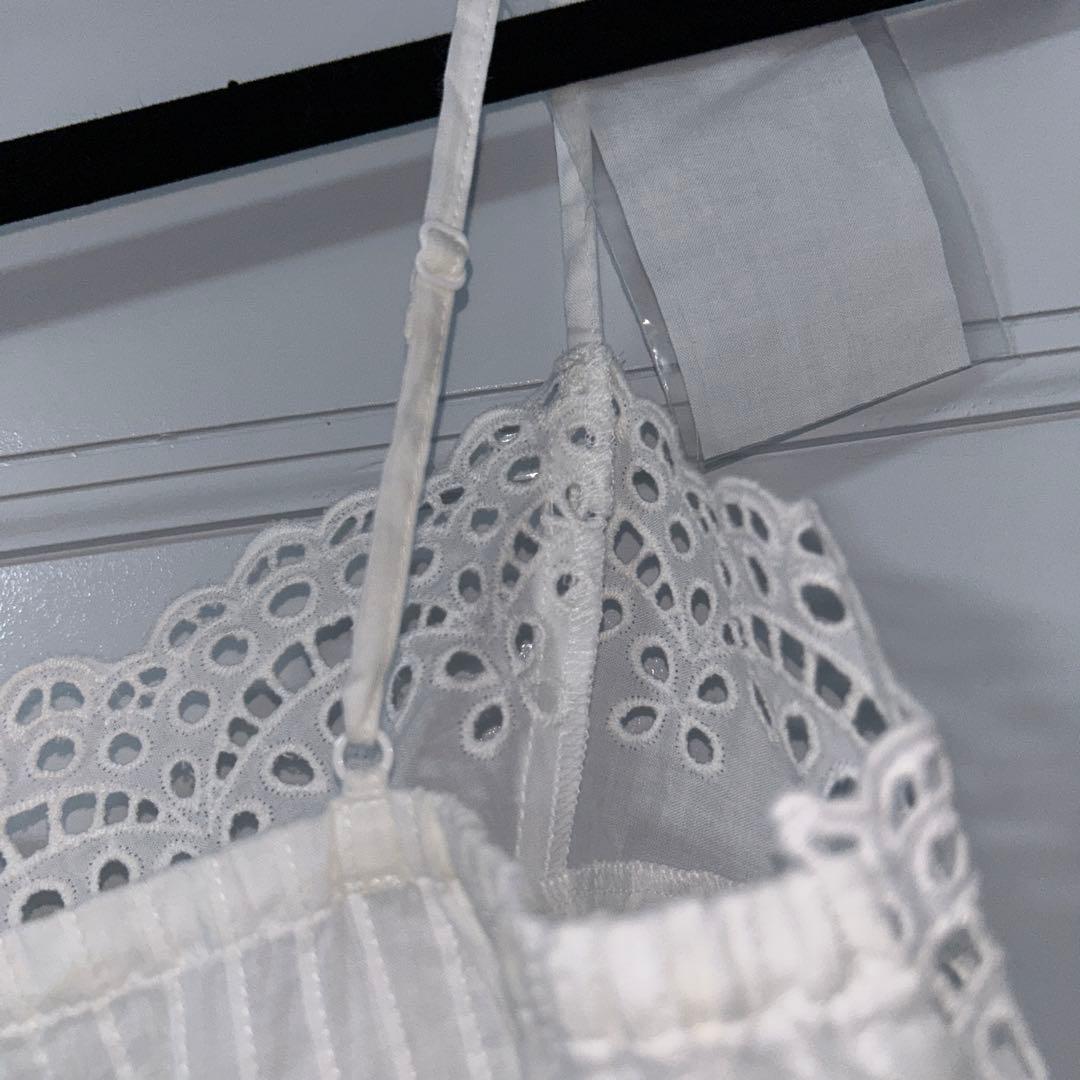 ピンクハウス　キャミソール　レース　白