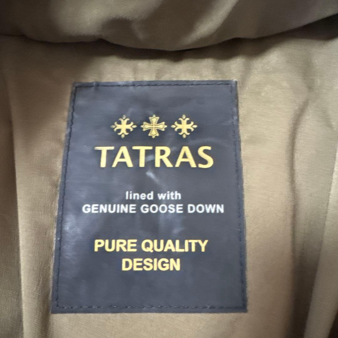 TATRAS カーキ フード付きダウンジャケット