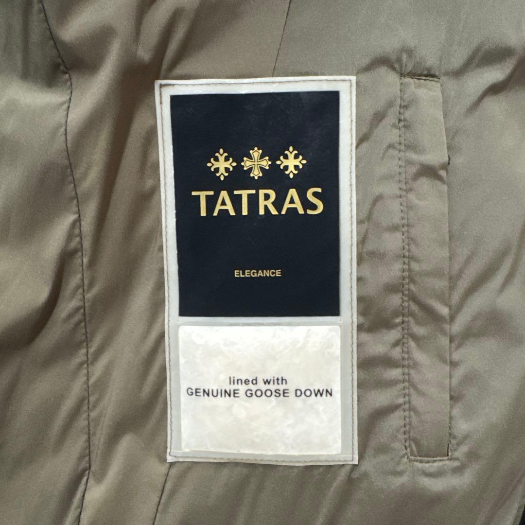 TATRAS カーキ フード付きダウンジャケット