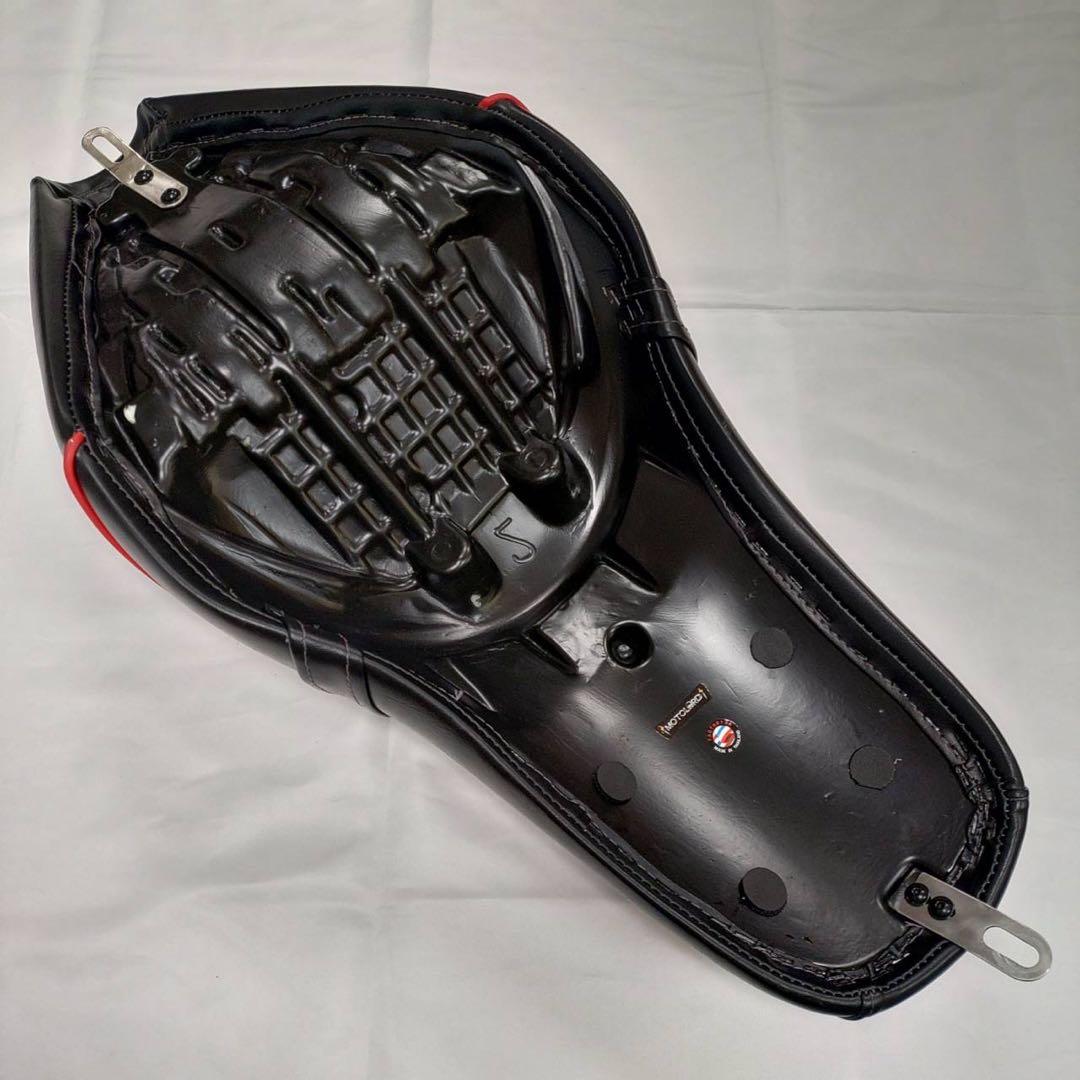 MotolorddD ホンダレブル250カスタムシートブラック×レッドパイピング