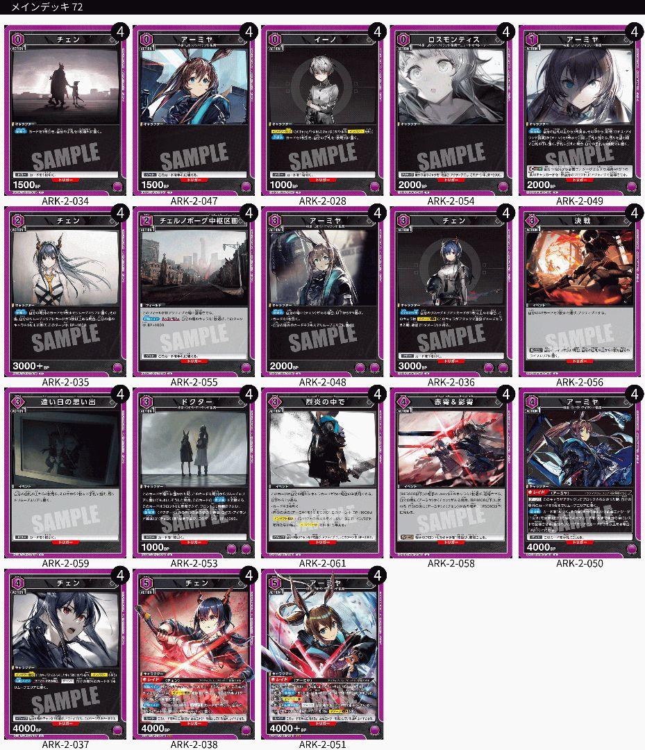 ユニオンアリーナ　アークナイツ　チェンミヤデッキ&調整パーツ