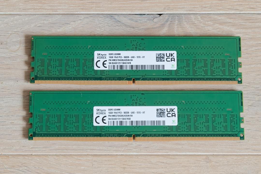 HP SK Hynix DDR5 32GB16GB2枚 メモリ
